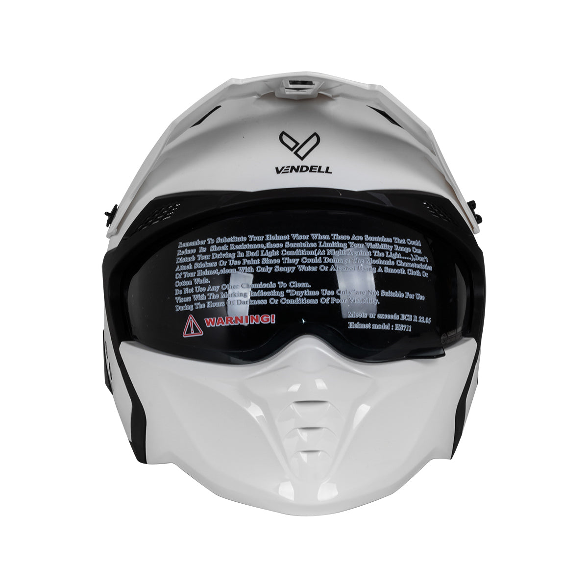 CASCO DESMONTABLE COMBAT BLANCO XXL VENDELL 711
