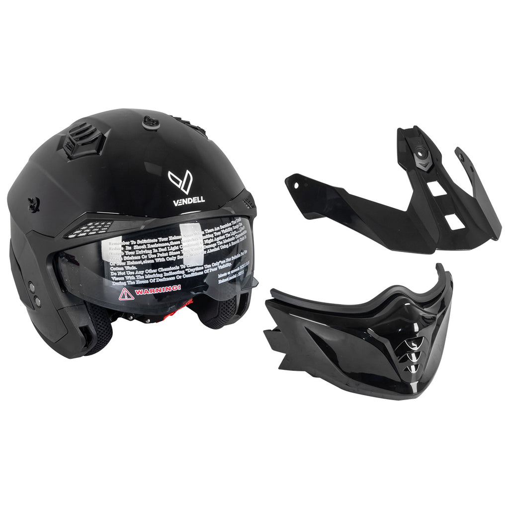 CASCO DESMONTABLE COMBAT NEGRO M VENDELL 711