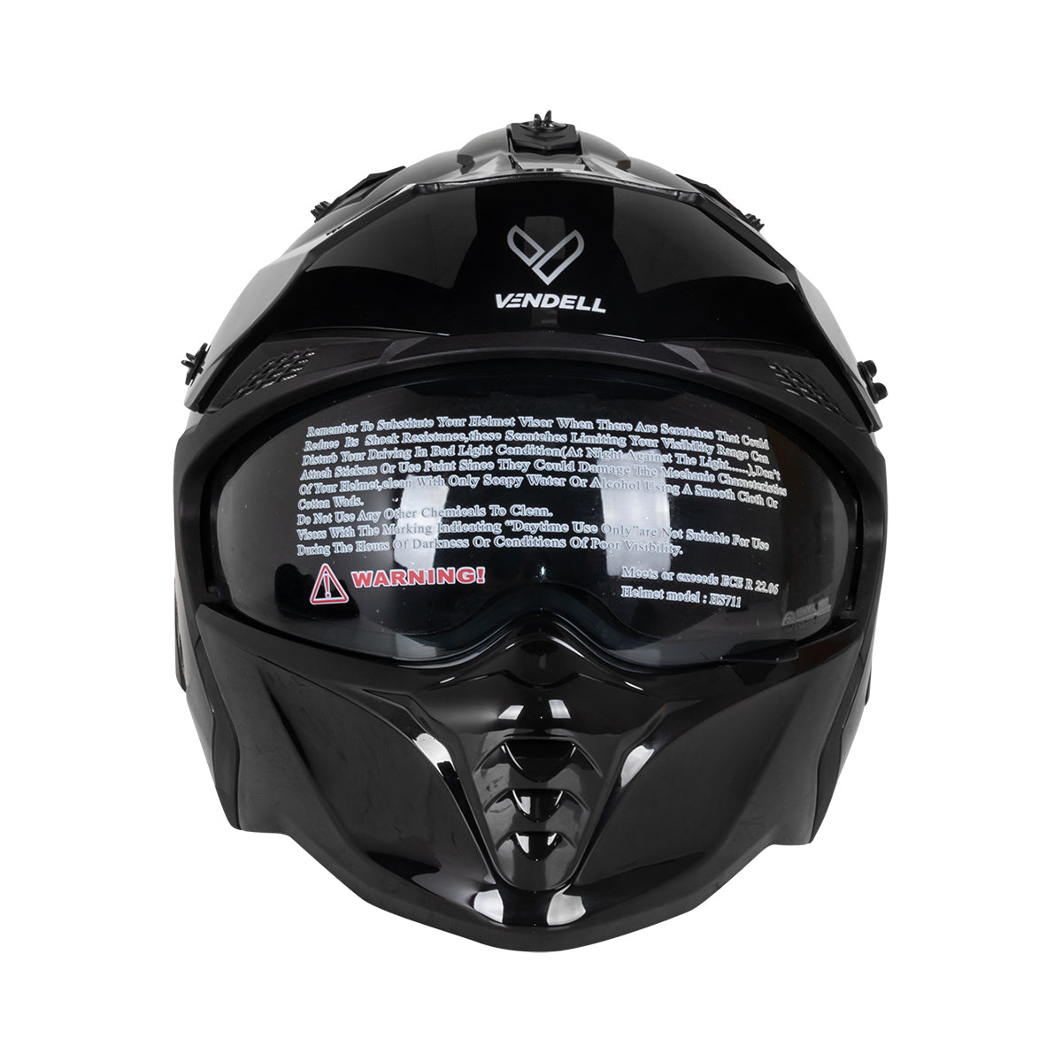 CASCO DESMONTABLE COMBAT NEGRO M VENDELL 711