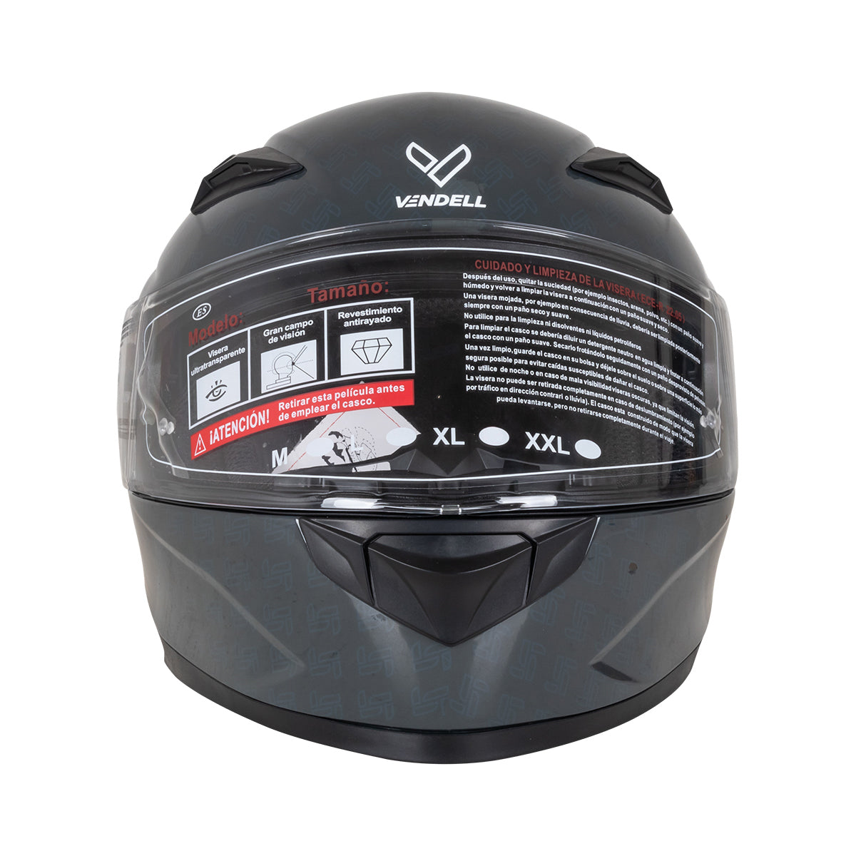 CASCO CERRADO DOBLE VISOR XXL VENDELL 129
