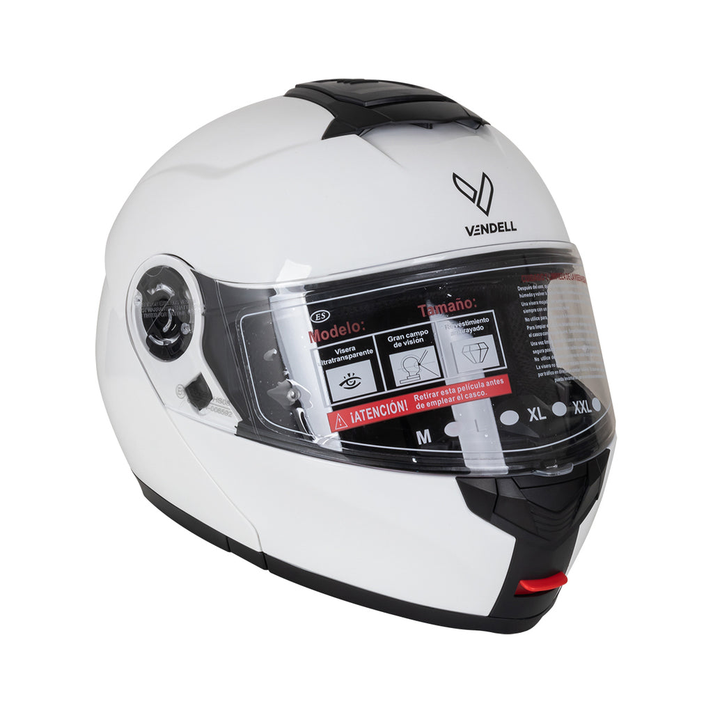 CASCO ABATIBLE DOBLE VISOR BLANCO M VENDELL 159