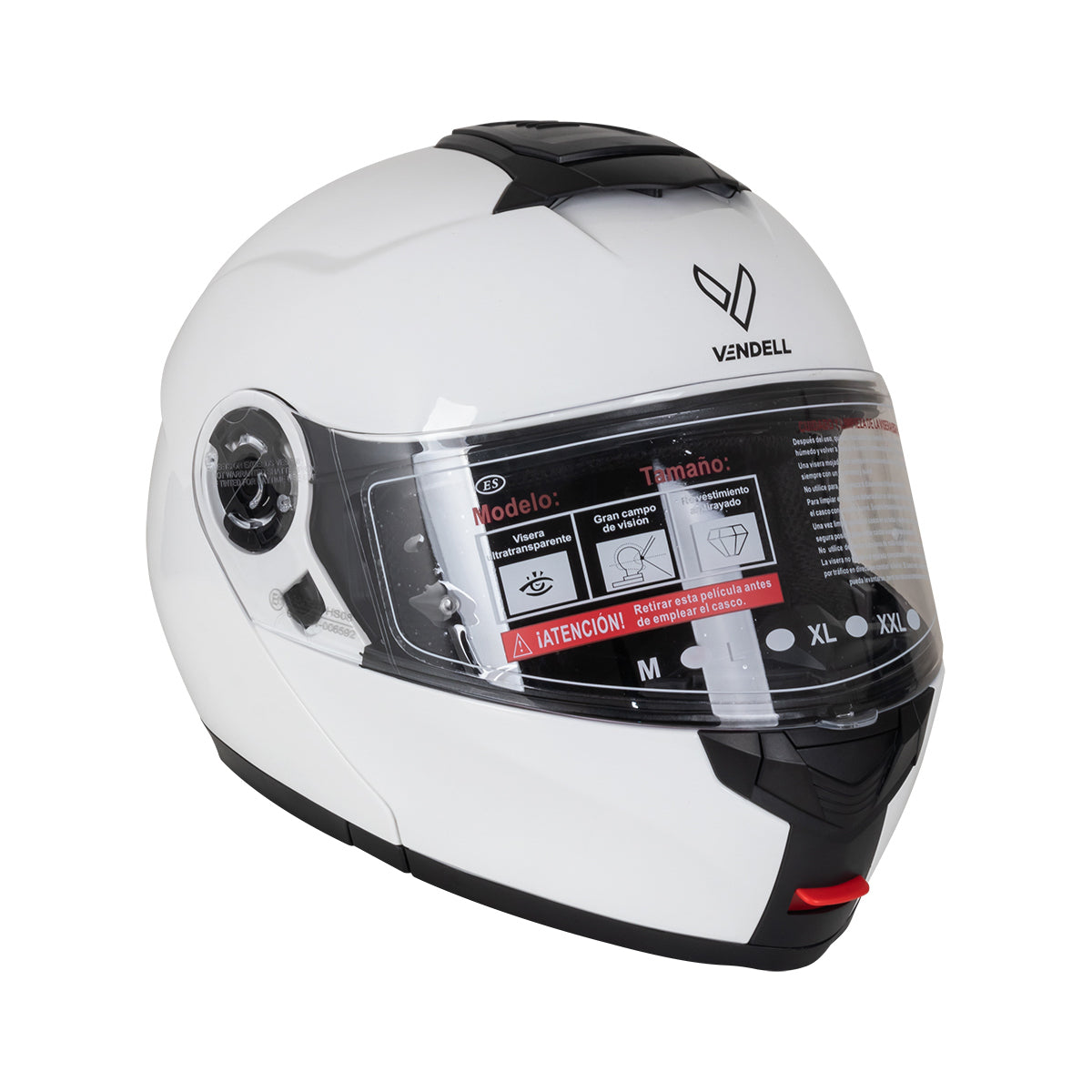 CASCO ABATIBLE DOBLE VISOR BLANCO M VENDELL 159