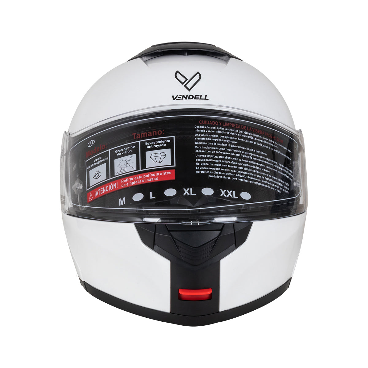 CASCO ABATIBLE DOBLE VISOR BLANCO M VENDELL 159
