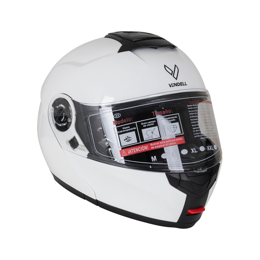 CASCO ABATIBLE DOBLE VISOR BLANCO L VENDELL 159