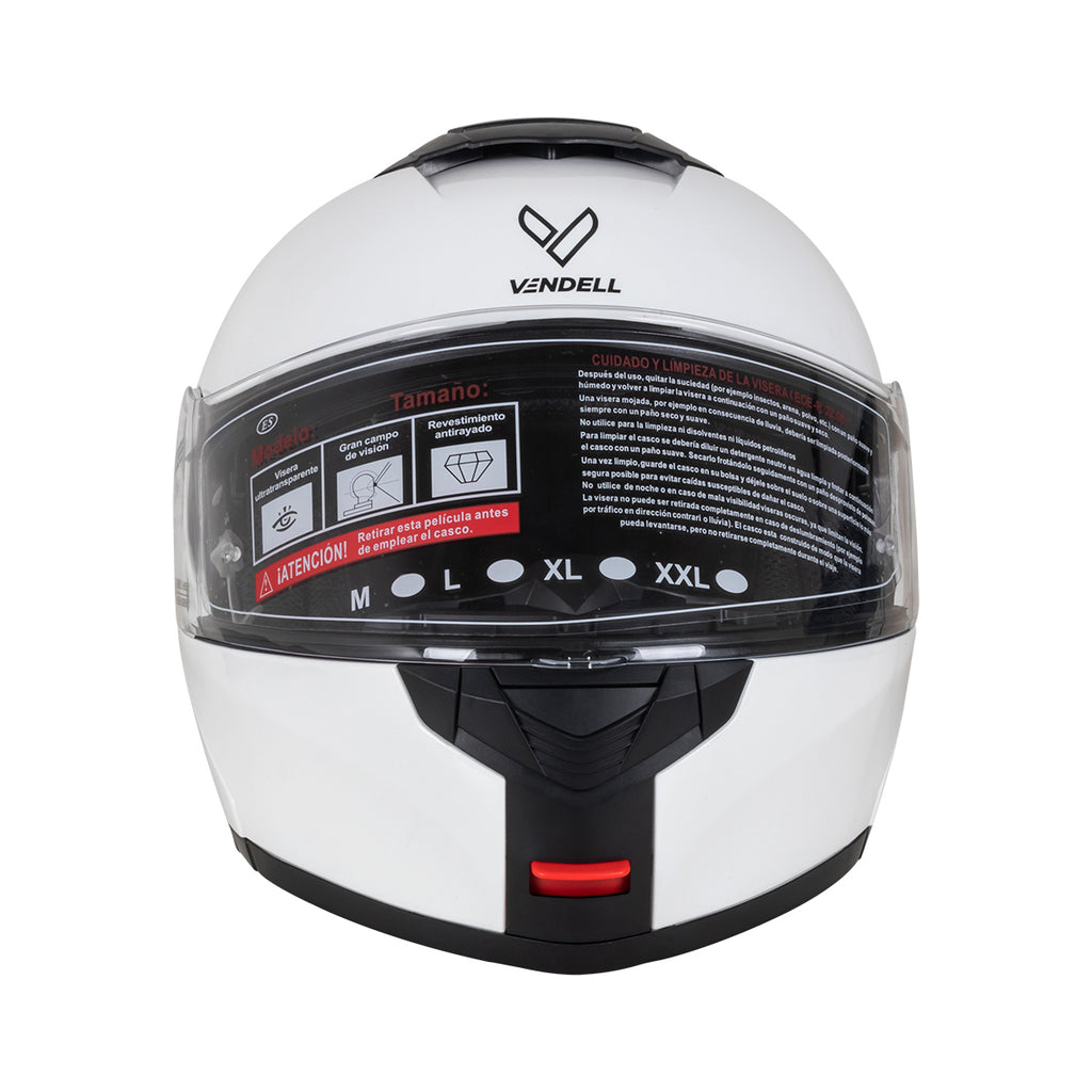 CASCO ABATIBLE DOBLE VISOR BLANCO L VENDELL 159
